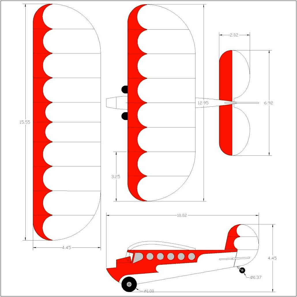 Great Planes Waco Dle 30 Template