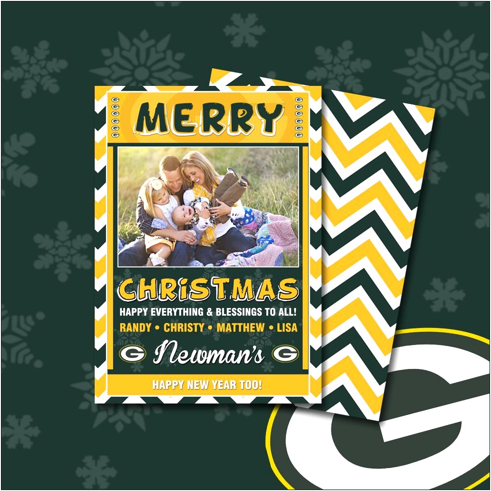 Green Bay Packers Birthday Card Template