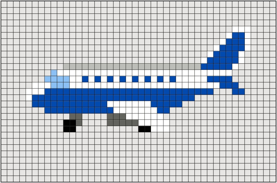 Grid Template Grid Minecraft Pixel Art Plane