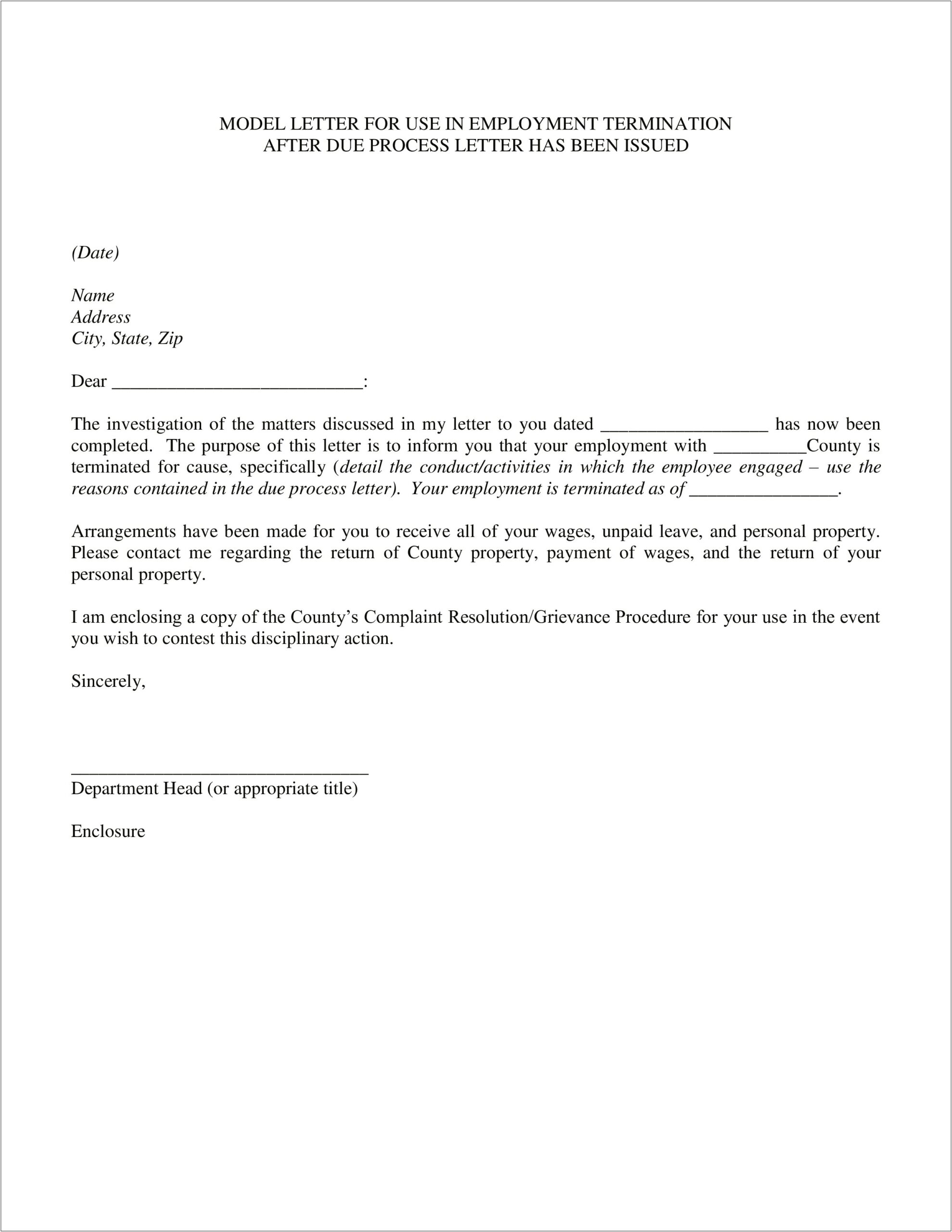 Grievance Letter Template For Unpaid Wages