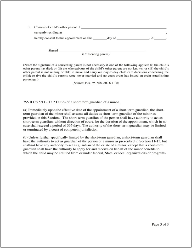 Guardianship Letter Template In Case Of Death