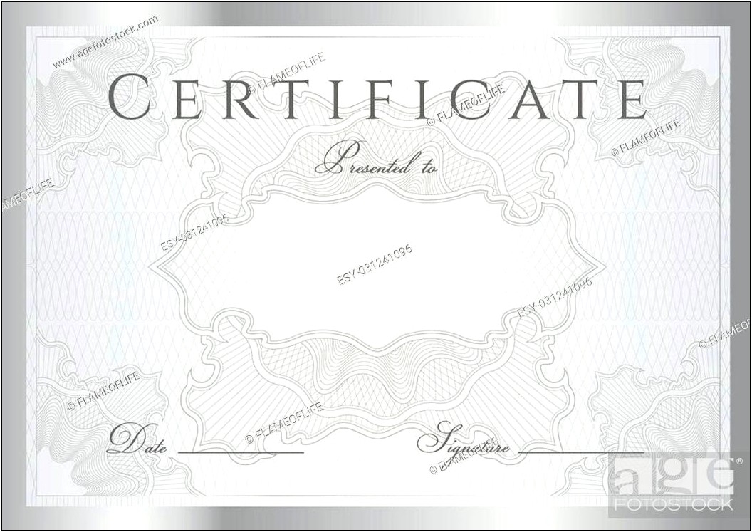 Guilloche Certificate Or Diploma Templates Download