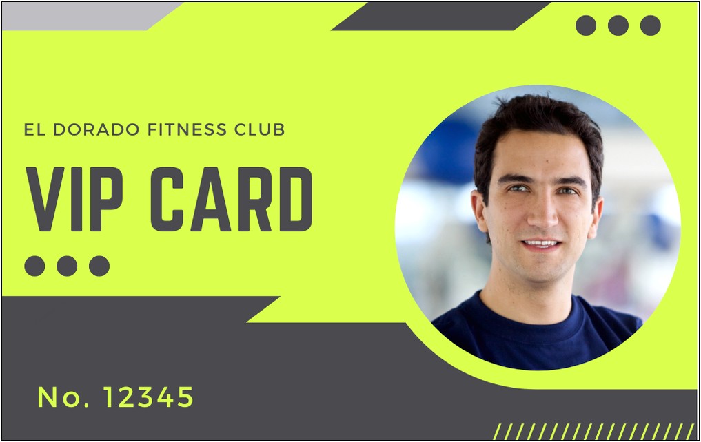 Gym Membership Card Template Free Download