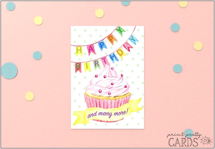 Happy Birthday Card Template To Print