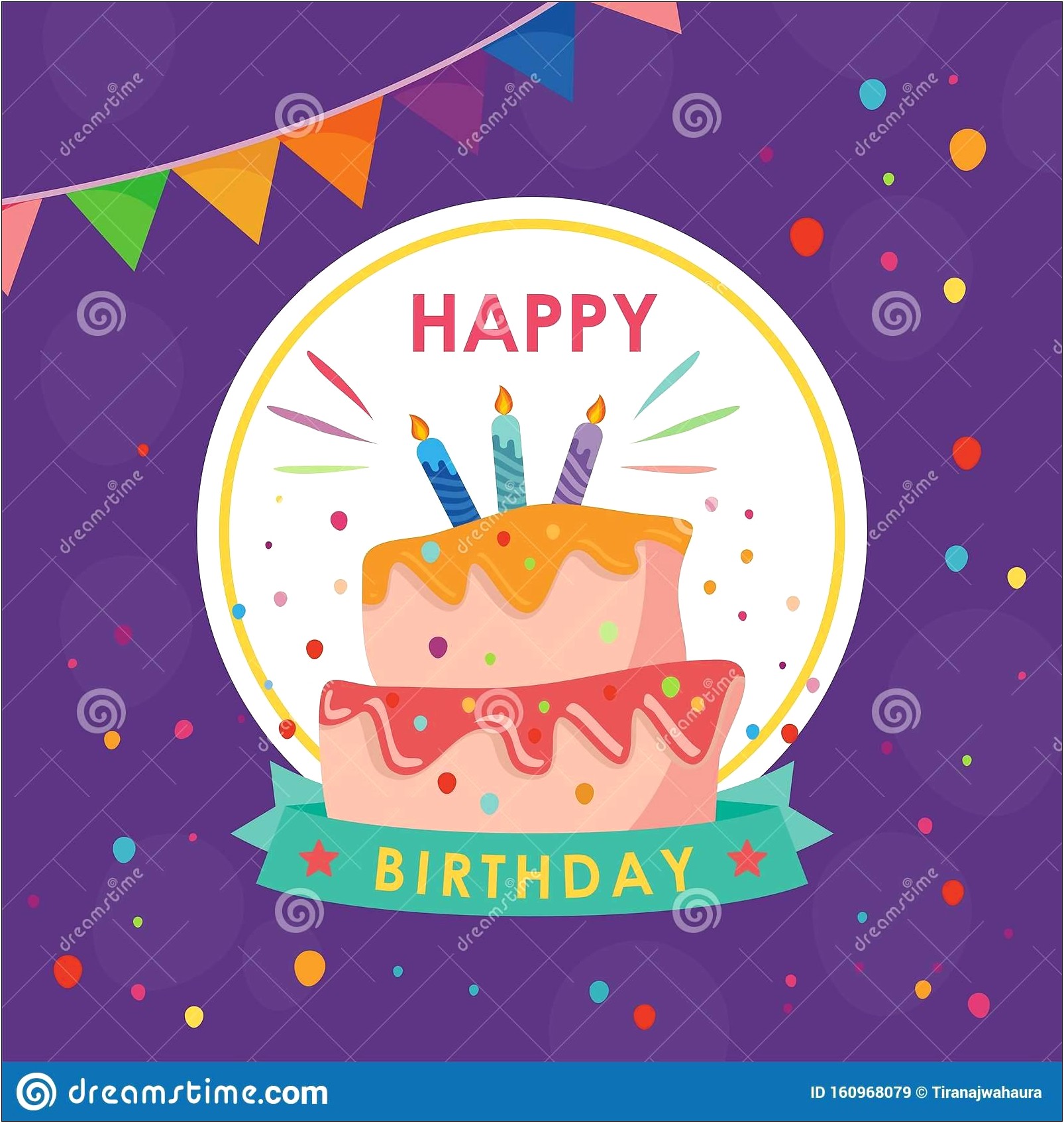 Happy Birthday Card Template With Photo