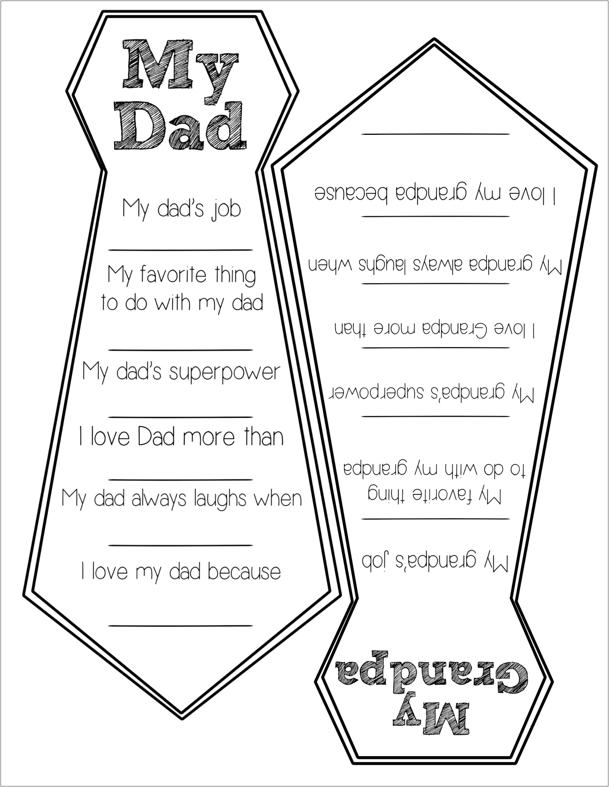 Happy Father's Day Card Template