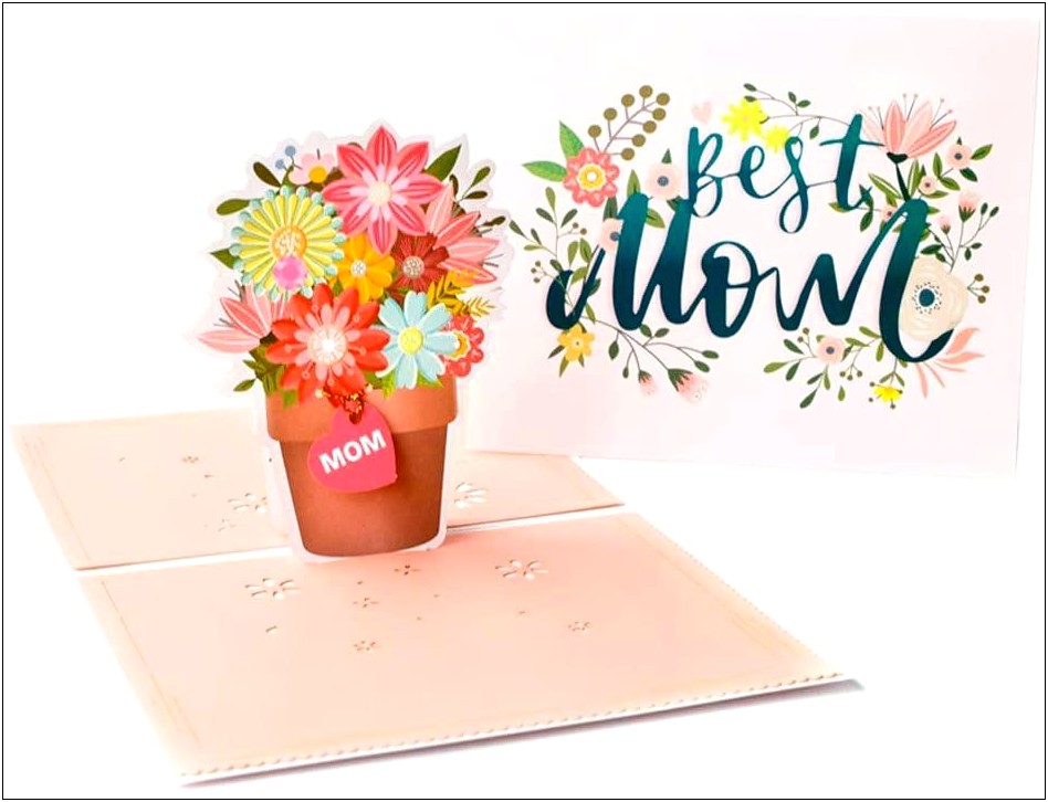 Happy Mothers Day Pop Up Card Template