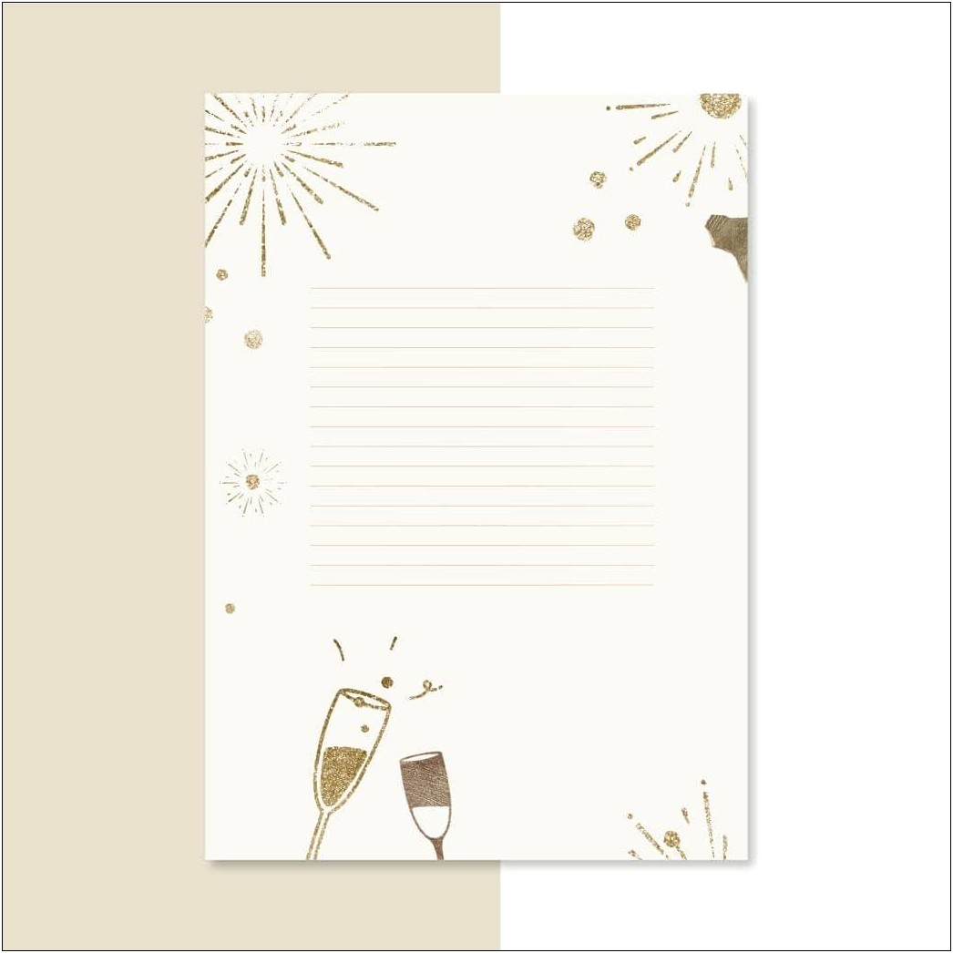 Happy New Year Letter Templates Free