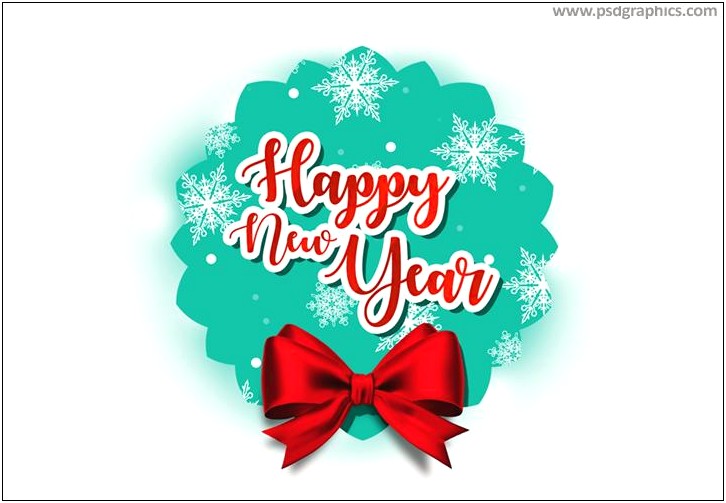 Happy New Year Psd Template Download