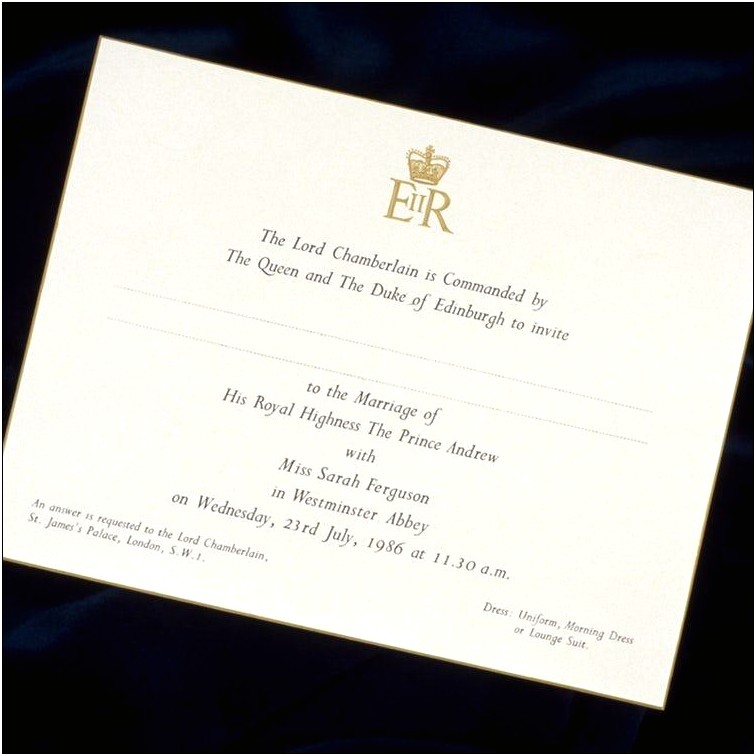 Harry And Meghan Wedding Invitation Text