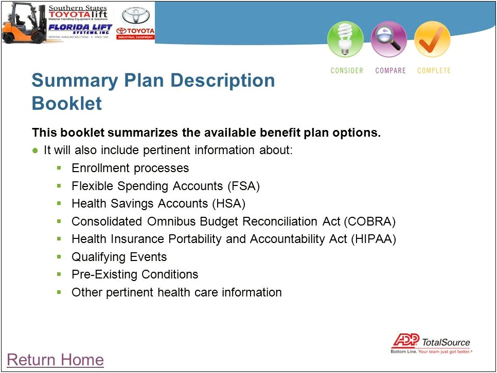 Health Insurance Summary Plan Description Template