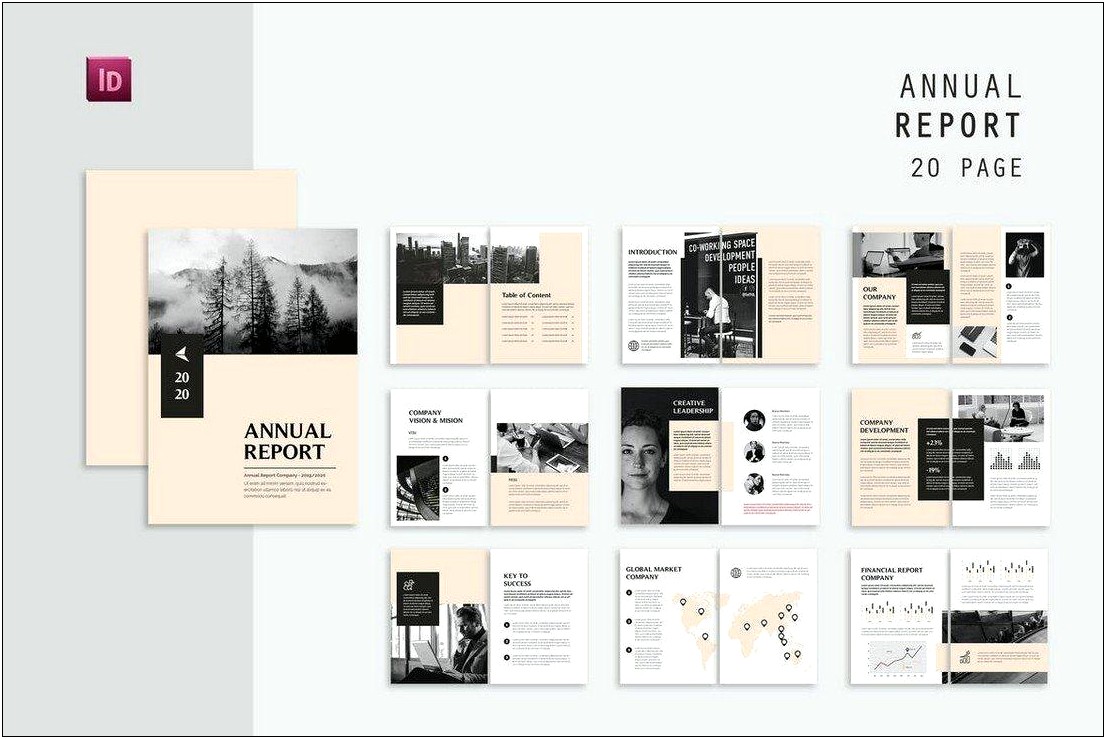 High Definition Graphic Business Report Template Word