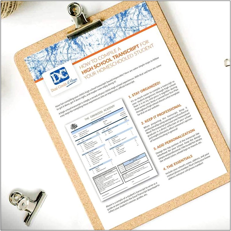 High School Four Year Plan Template Word