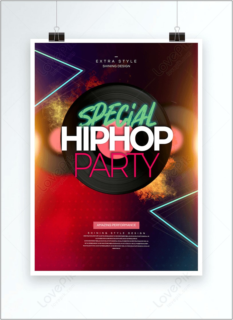 Hip Hop Concert Flyer Template Word