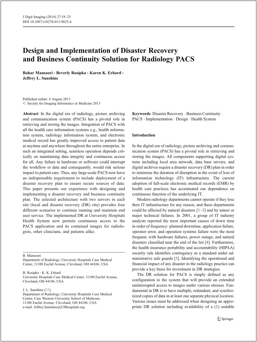 Hipaa Disaster Recovery Plan Template Pdf