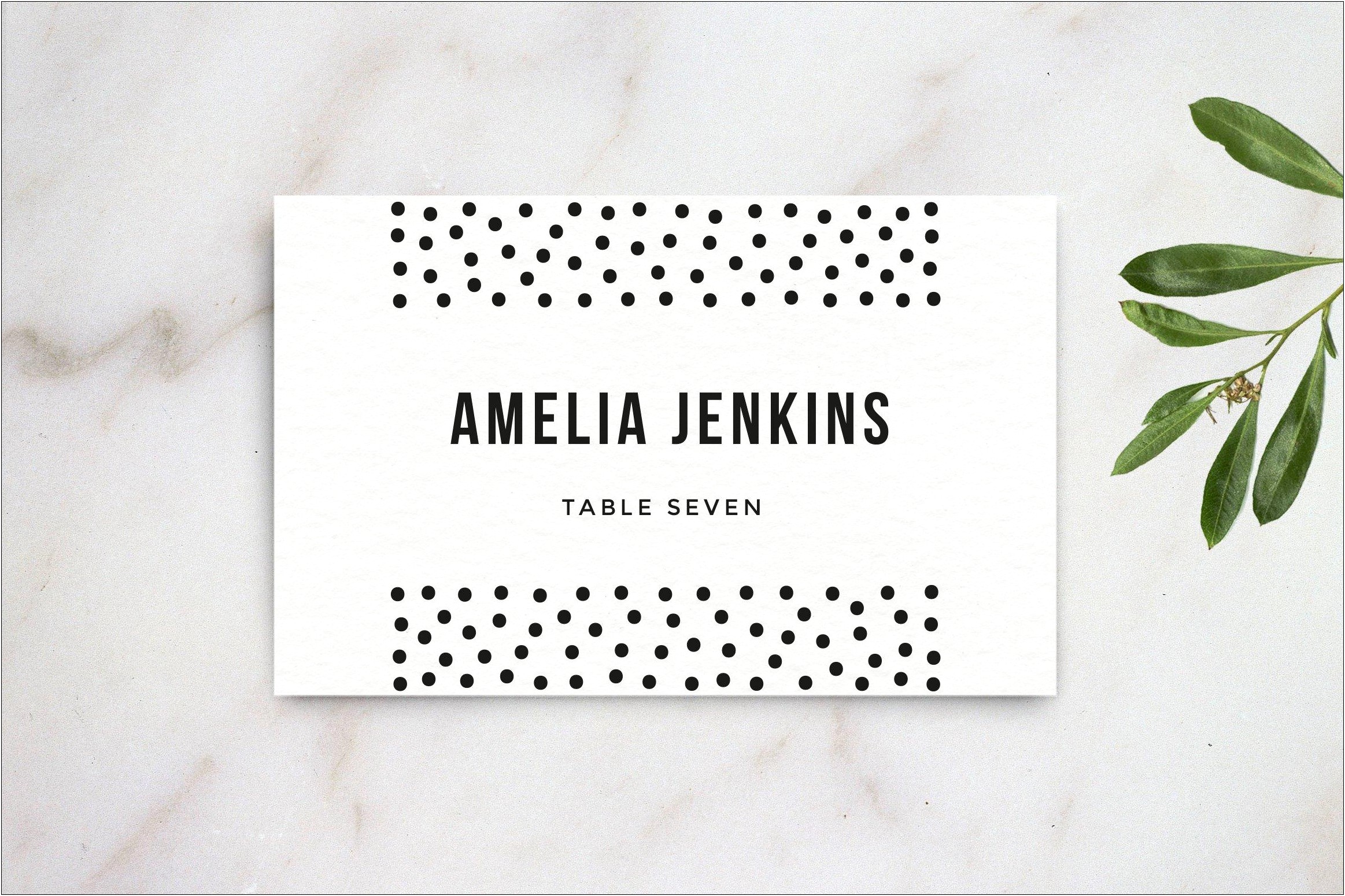 His And Hers Place Cards Template