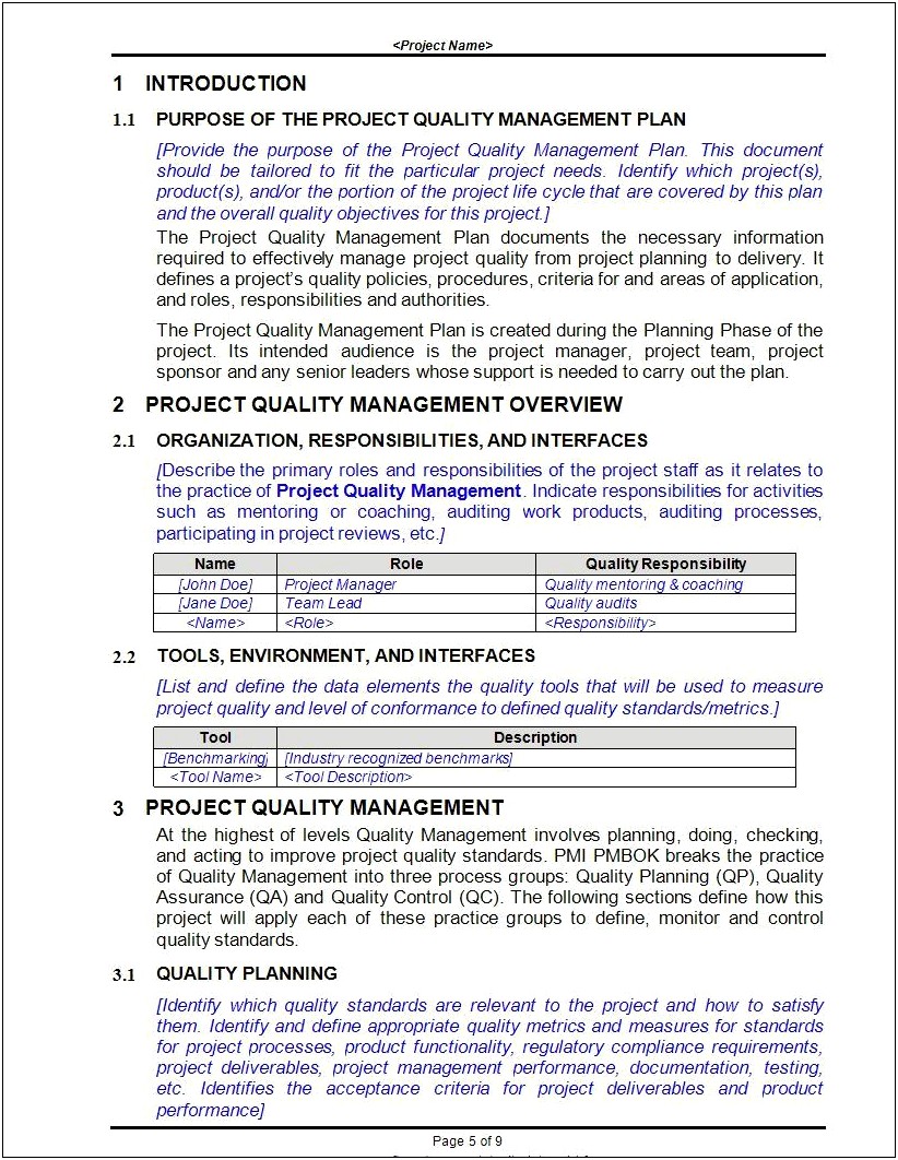 Hiv Case Management Quality Assurance Plan Template