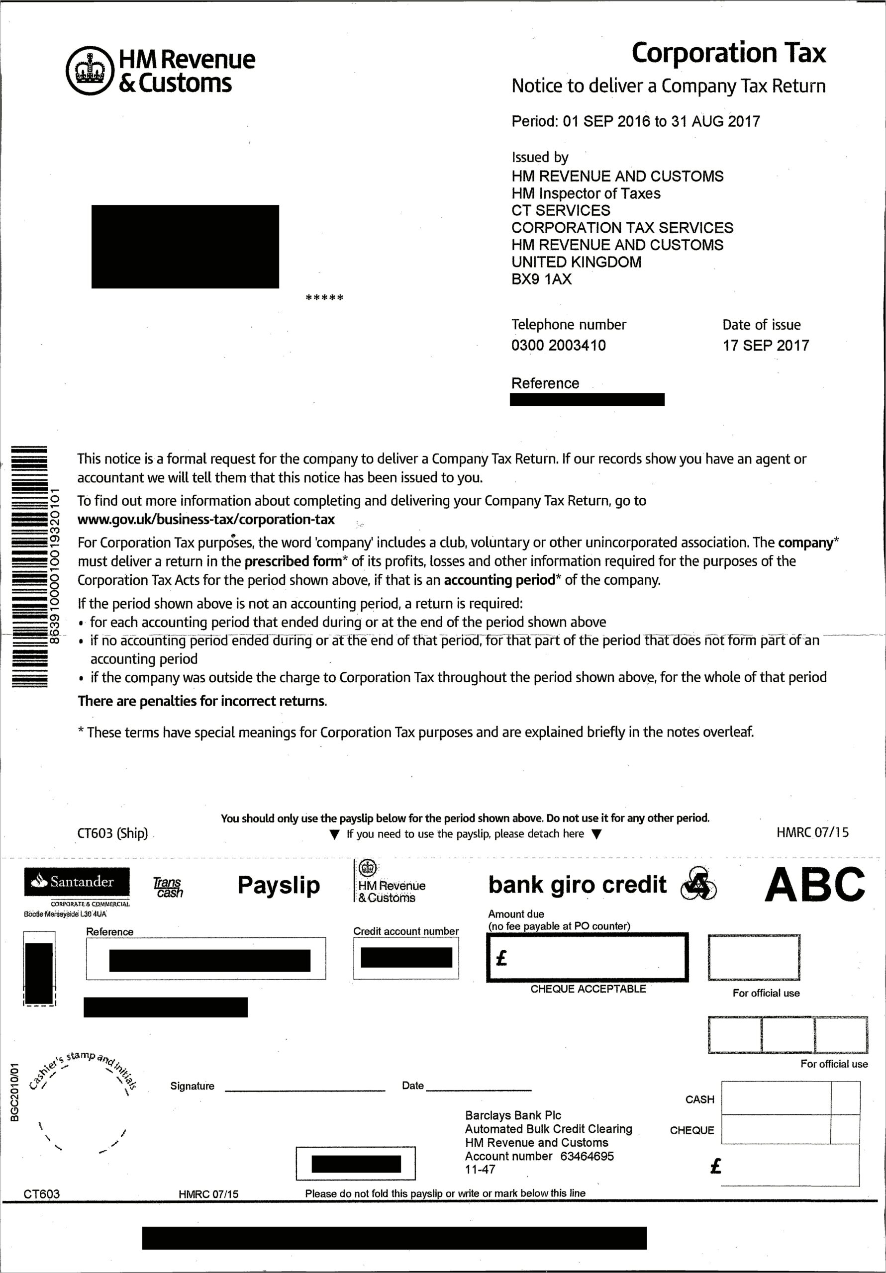 Hm Revenue And Customs Letter Template