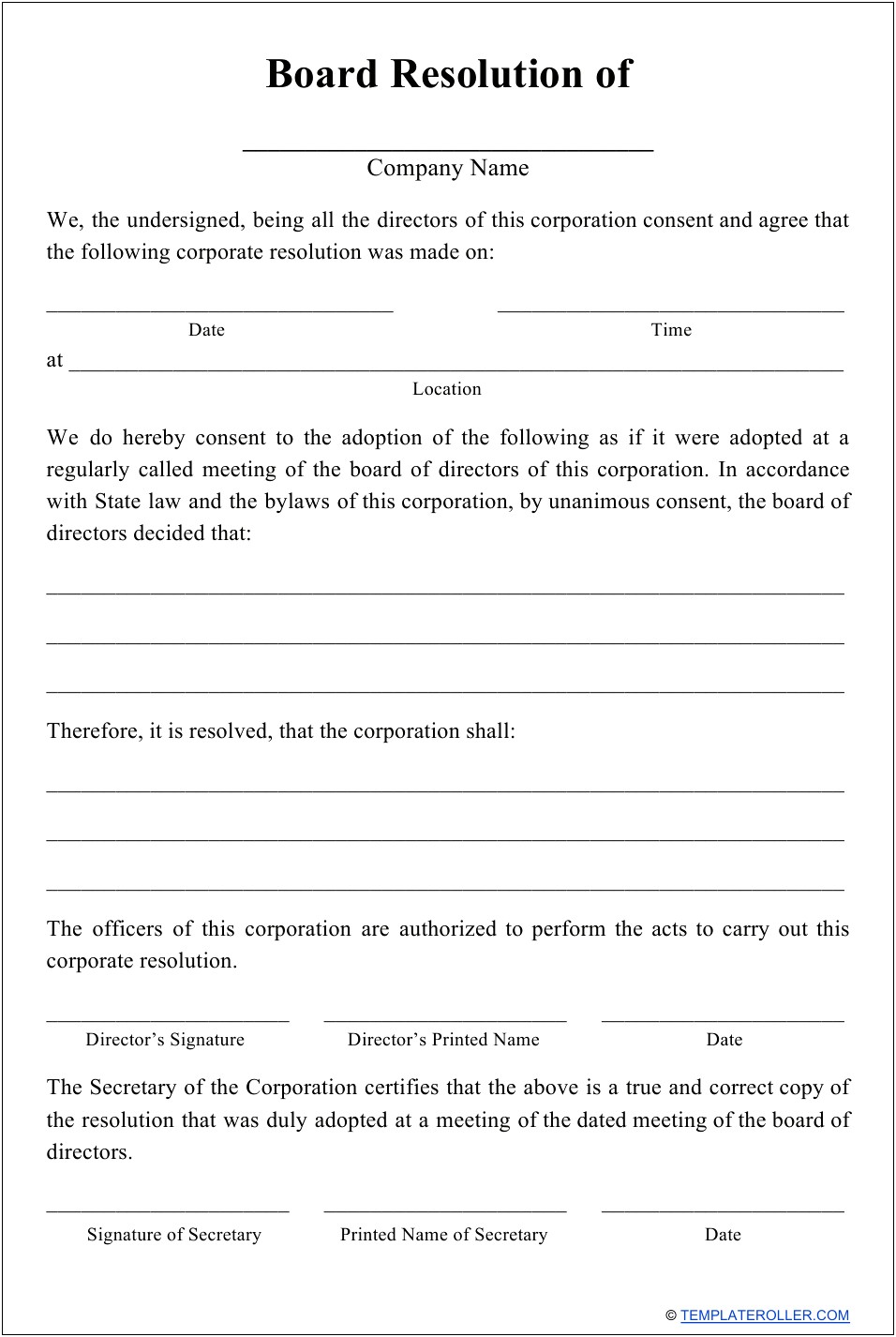 Hoa Letter For Board Of Director Template