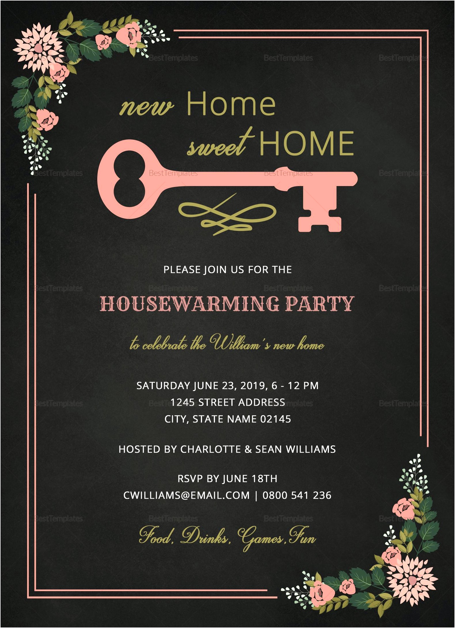 House Warming Ceremony Invitation Card Templates