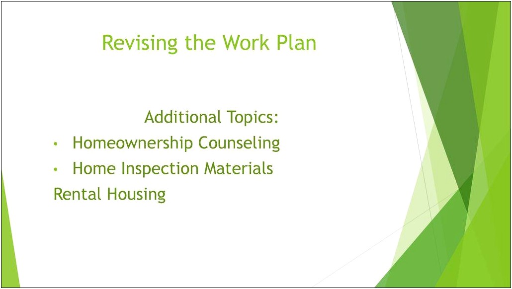 Hud Housing Counseling Action Plan Template