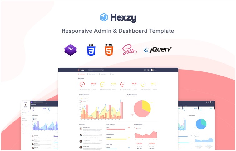 Hyper Responsive Admin & Dashboard Template Download