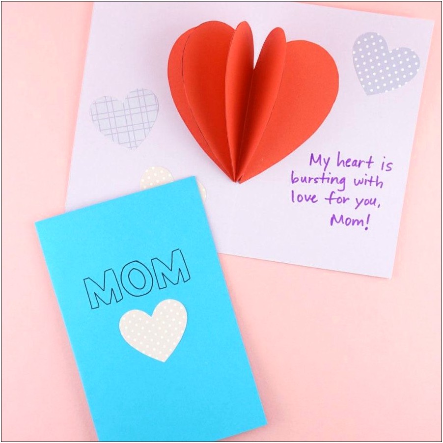 I Love You Pop Up Card Template Printable