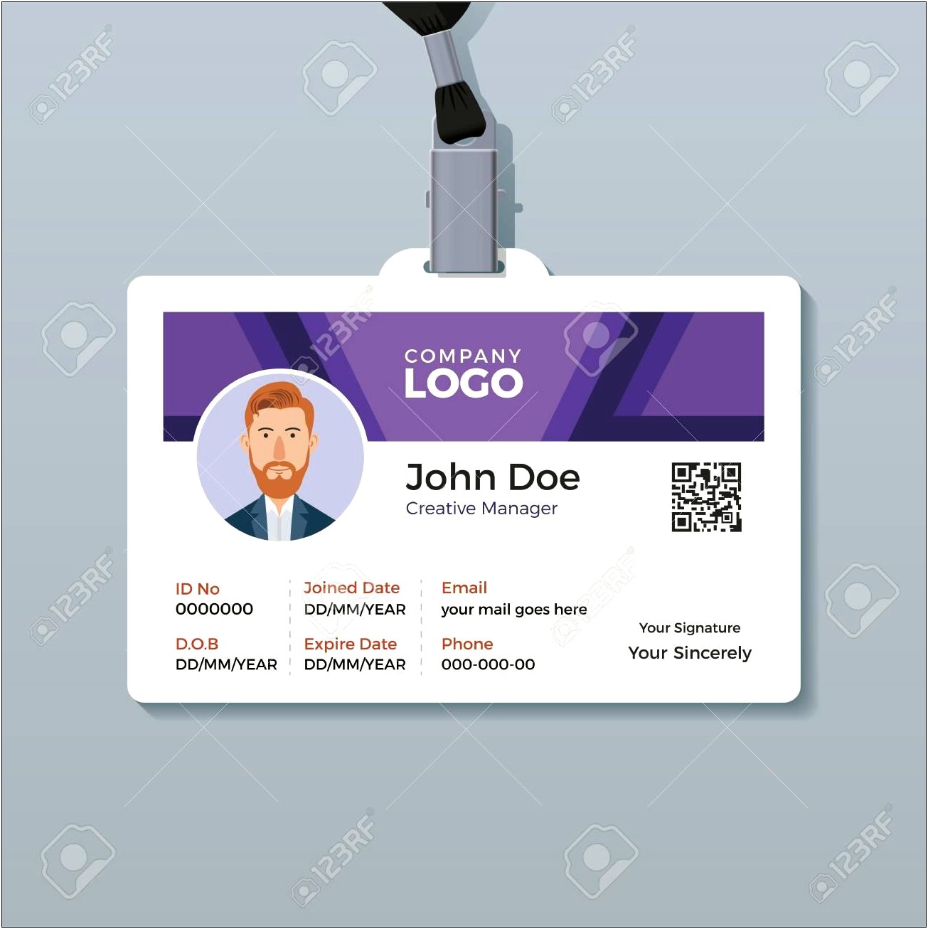 Id Card Layout Template Ms Word