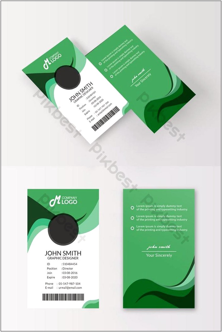 Id Card Sample Template Free Download