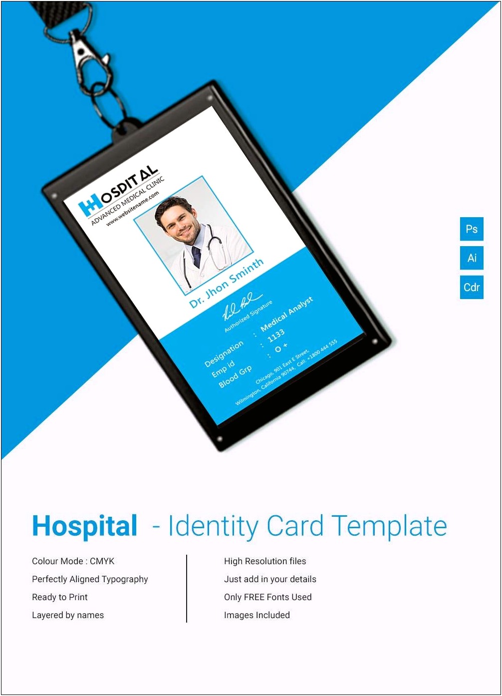 Id Card Template In Excel Download