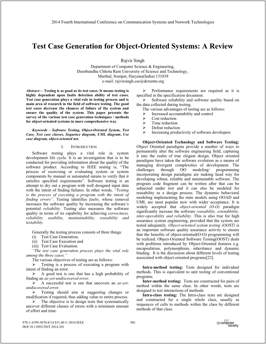 Ieee System Engineering Test Plan Template