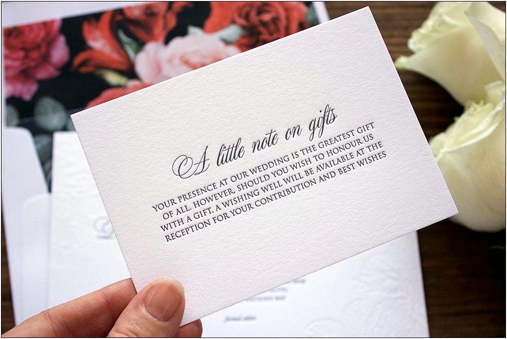 If A Wedding Invite Says No Gifts