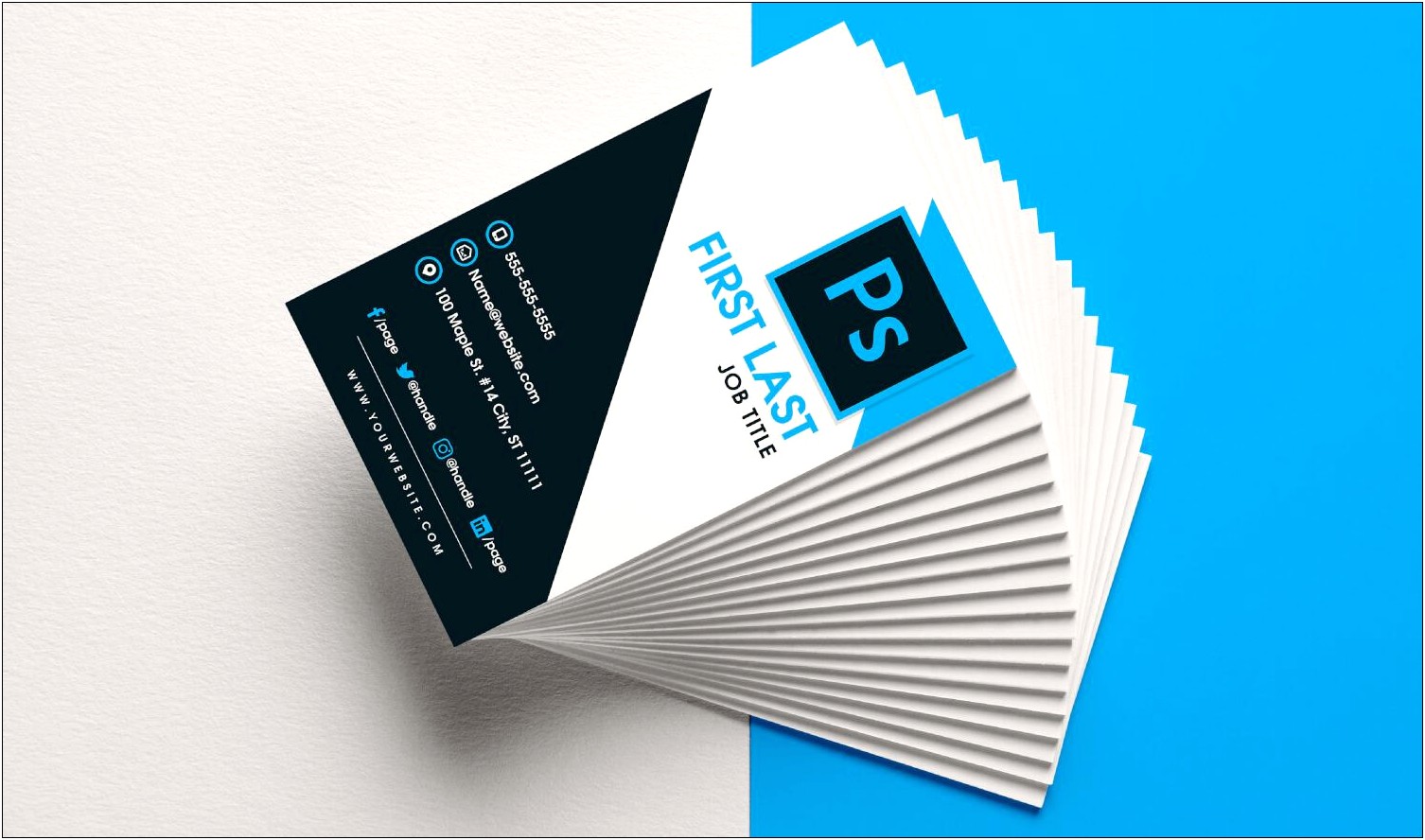 Illustrator Business Card Template With Crop Marks