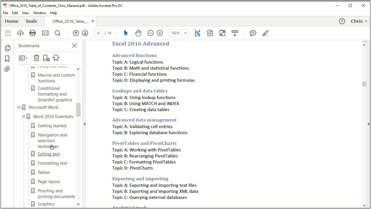 Import Acrobat Data Into Word Template