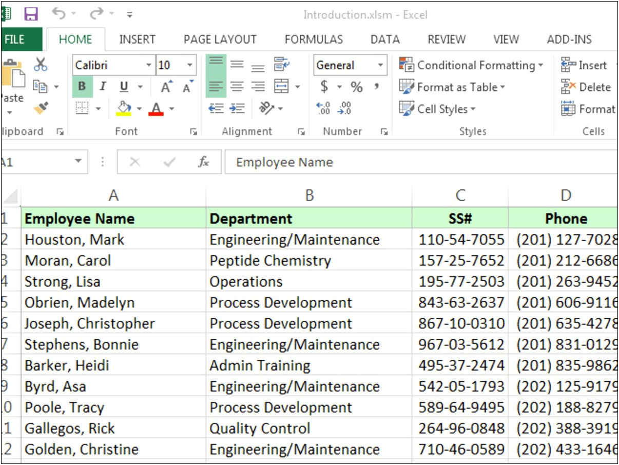 Import Excel File Into Word Template