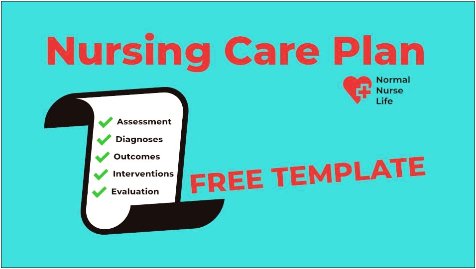 In Home Nursing Care Plan Template