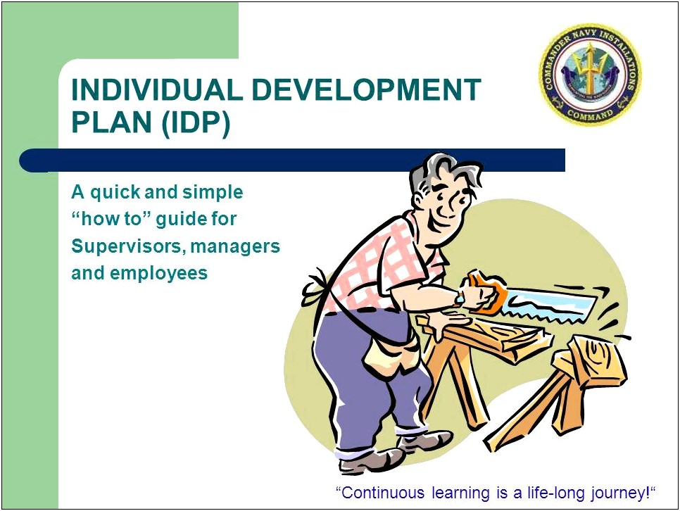 Individual Development Plan Template For Managers