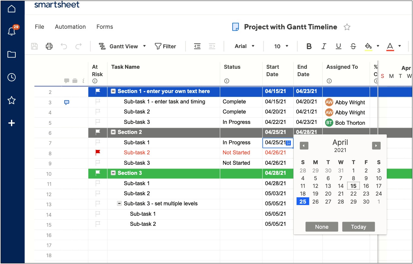 Information Technology Project Plan Template Excel