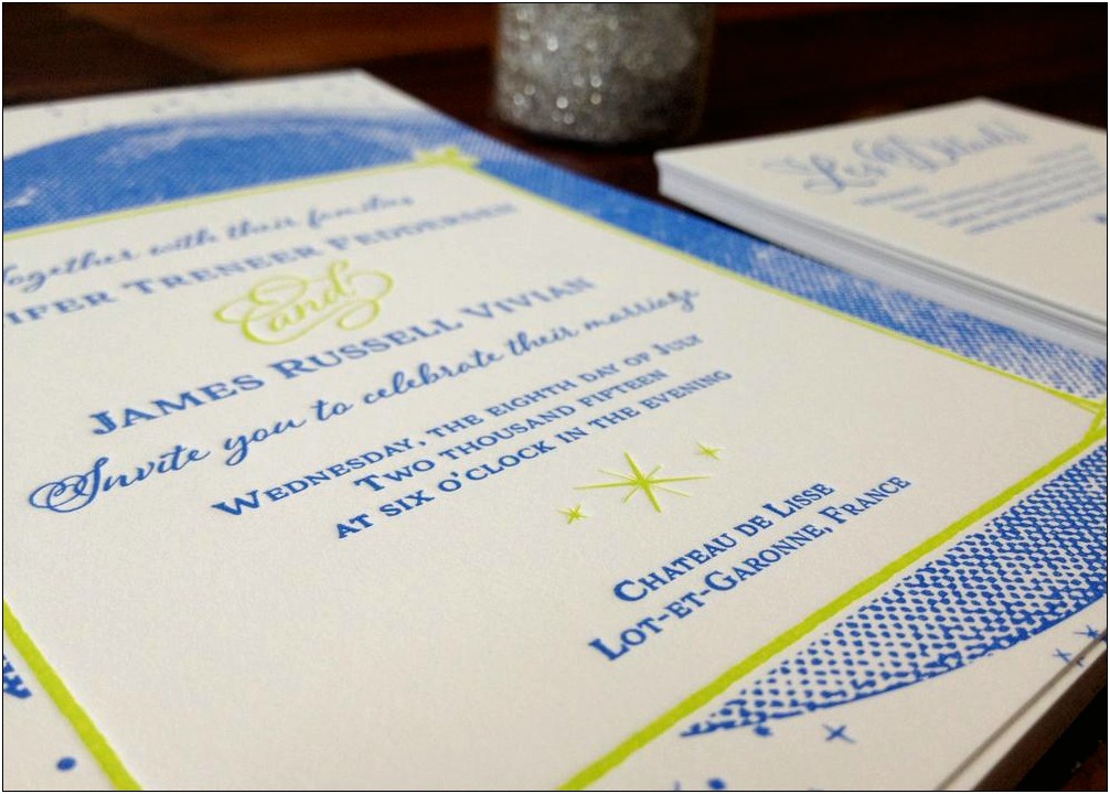 Ink Well Printing Coney Island Wedding Invitations