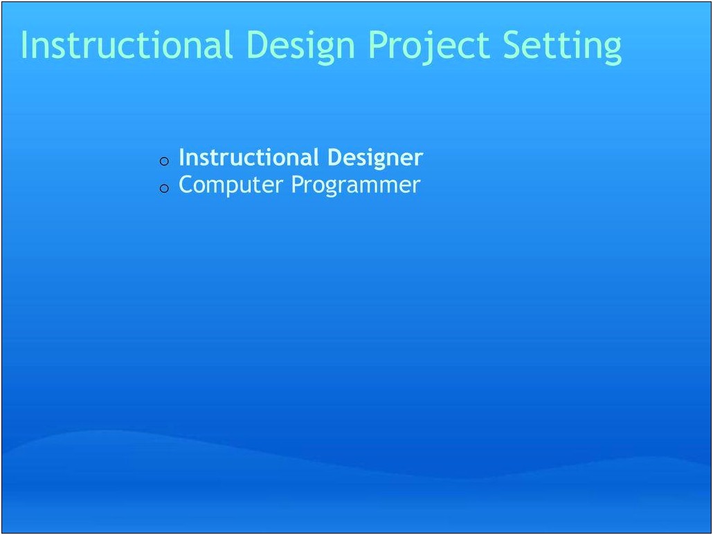 Instructional Design Project Planning Powerpoint Template