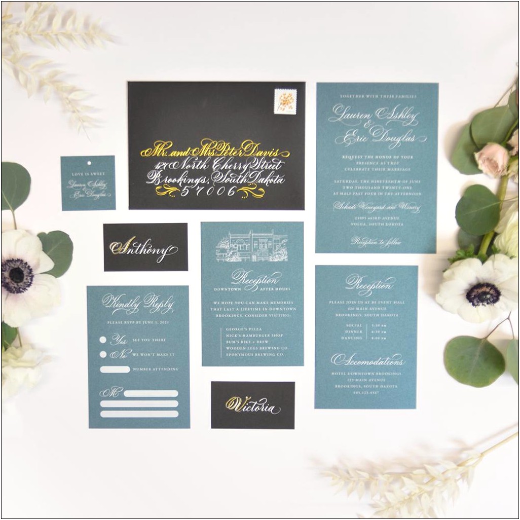 Instructions To Studio His Hers Wedding Invitations