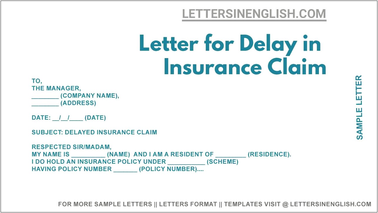 Insurance Refund Denial Letter Template For California