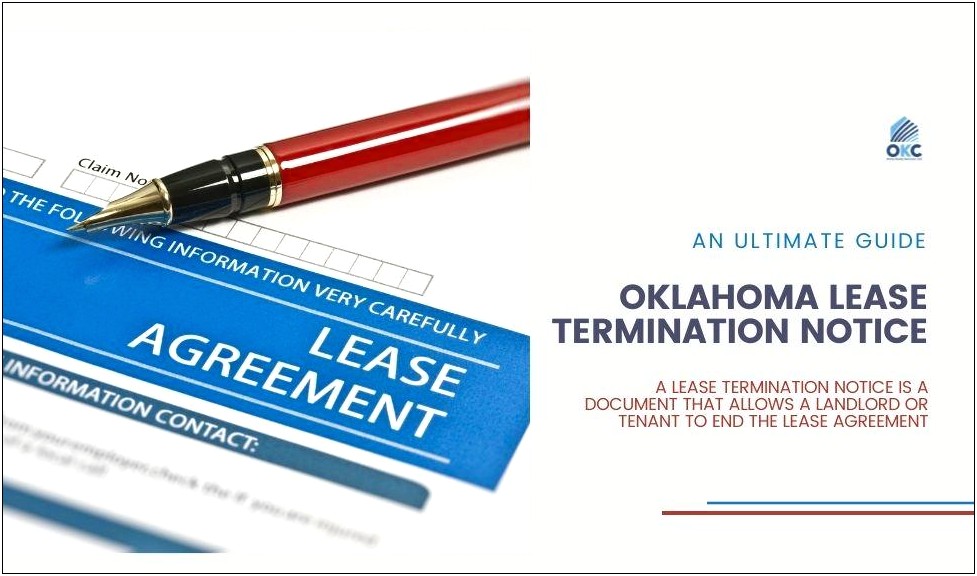 Intent To Vacate Letter Template For Oklahoma