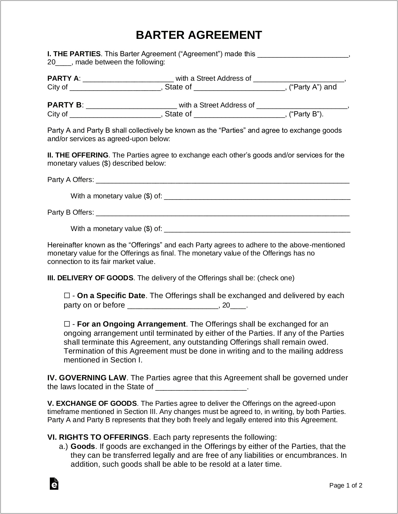 Interchange Canada Letter Of Agreement Template