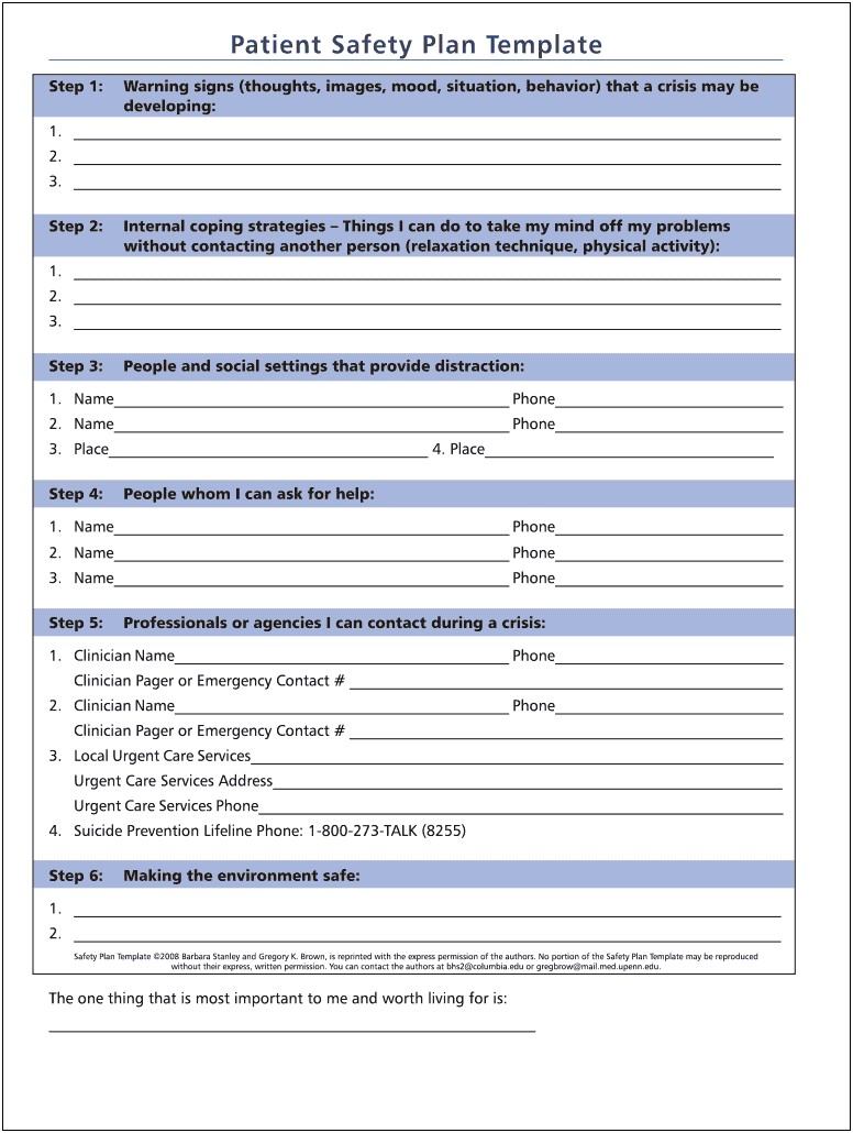 Interior Health Food Safety Plan Template