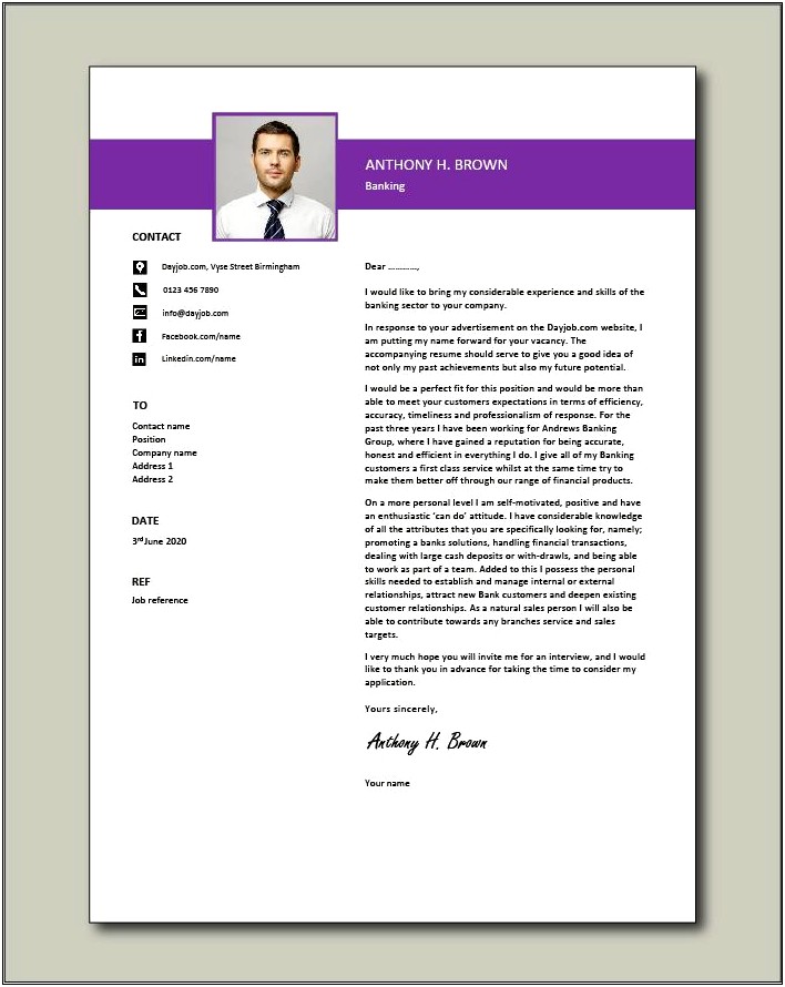 Internal Job Vacancy Cover Letter Template