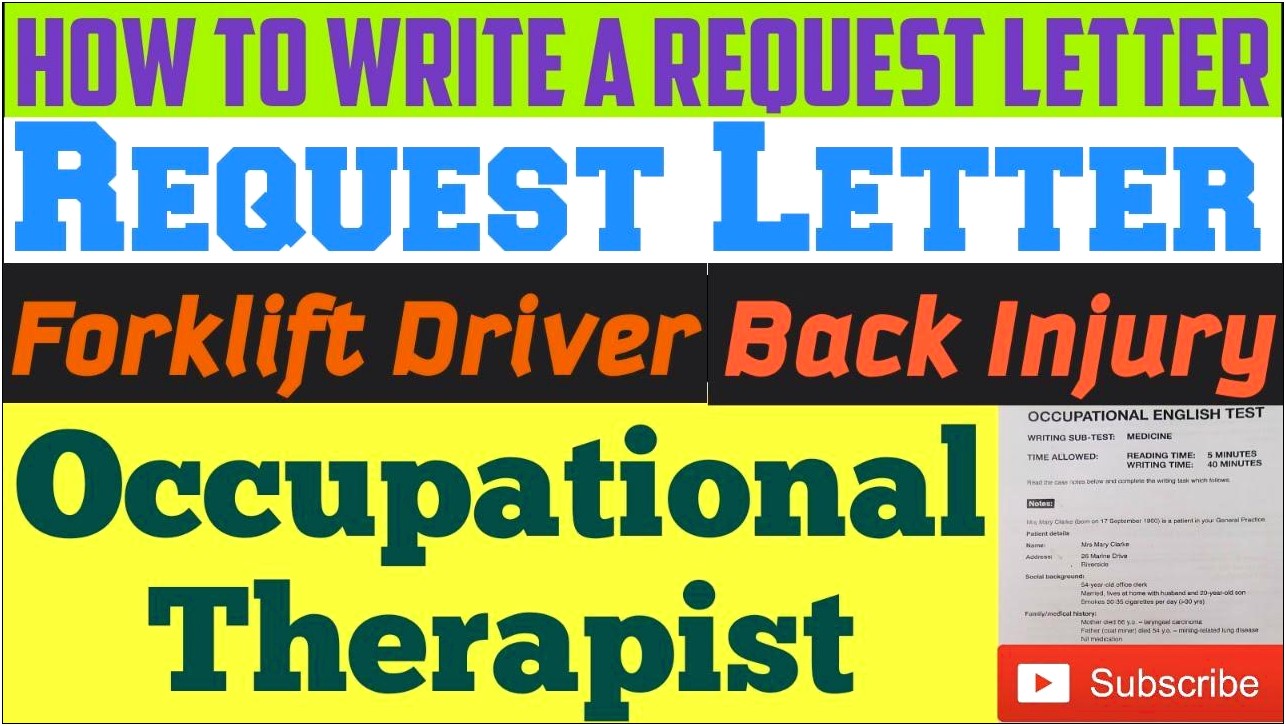 Introduction Letter Template From Occupational Therapist