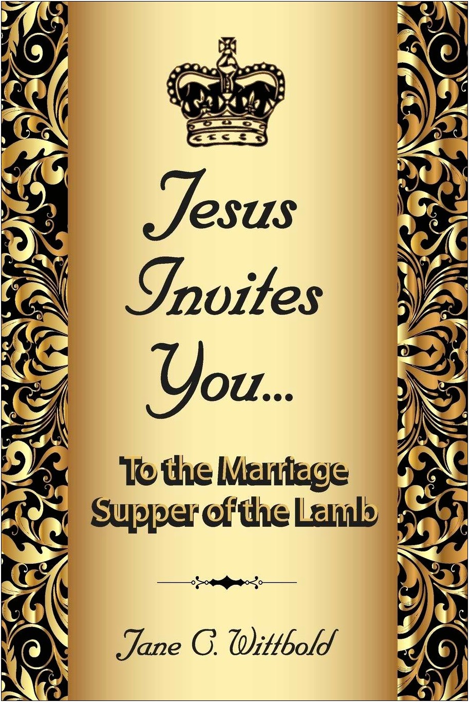 Invitation To Lamb S Wedding Feast