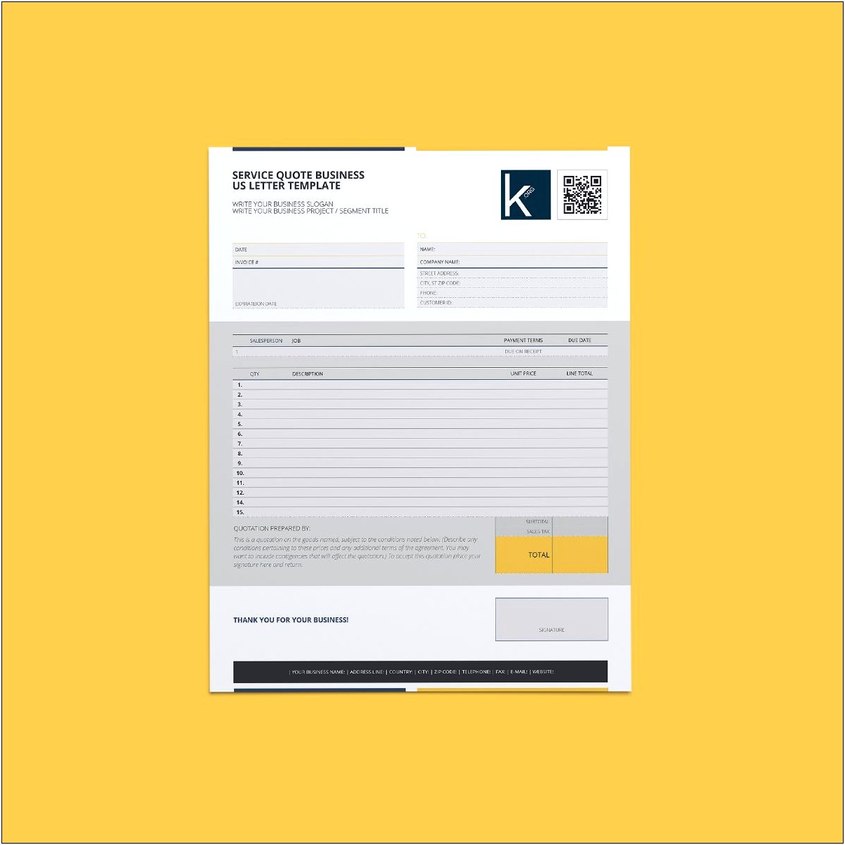 Invoice Letter Template For Professional Services