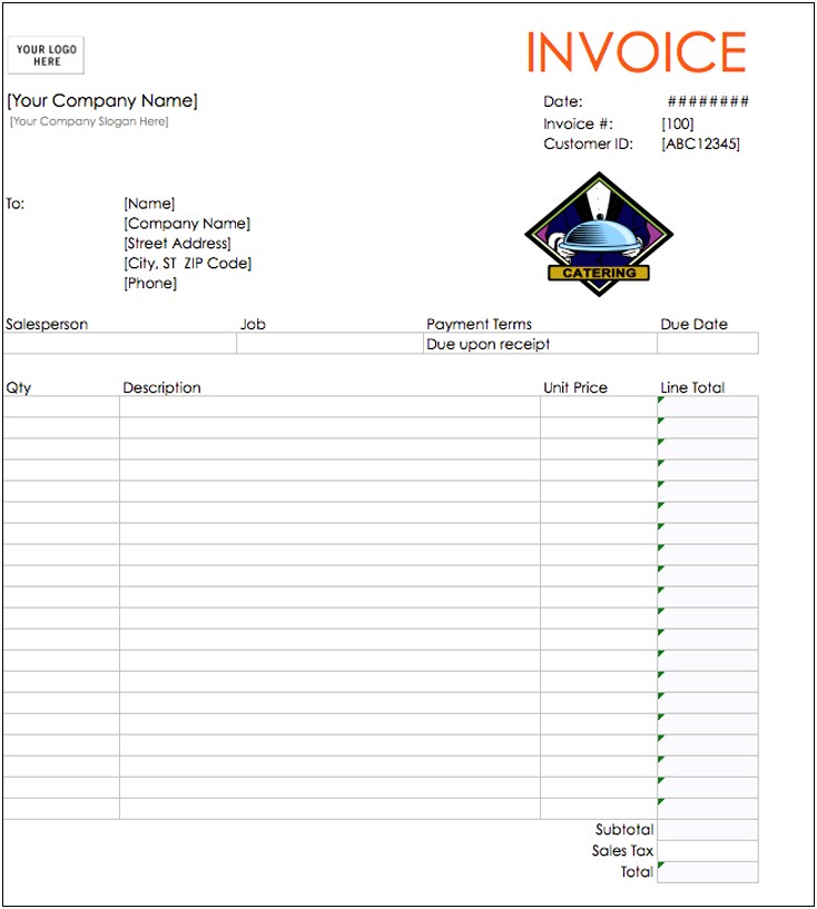 Invoice Template On Word For Mac